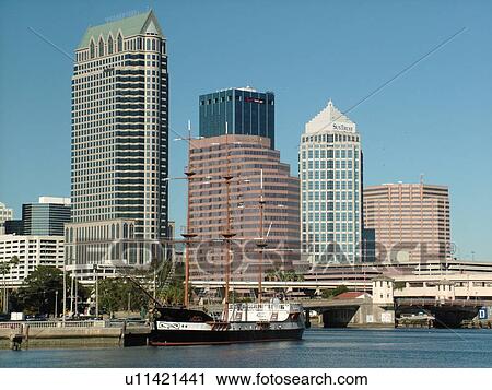 Tampa, FL, Florida, Tampa Bay, Garrison Channel, downtown skyline, Bayside Dock, Jose Gaspar Pirate Ship View Large Photo Image Stock Image - Tampa, FL, Florida, Tampa Bay, Garrison Channel, downtown skyline, Bayside Dock, Jose Gaspar Pirate Ship. Fotosearch