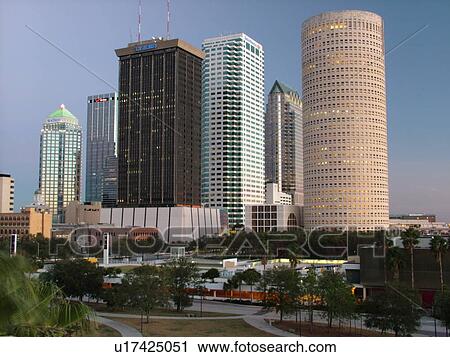 Tampa, FL, Florida, Tampa Bay, downtown skyline, from Curtis Hixon Park View Large Photo Image Stock Image - Tampa, FL, Florida, Tampa Bay, downtown skyline, from Curtis Hixon Park. Fotosearch