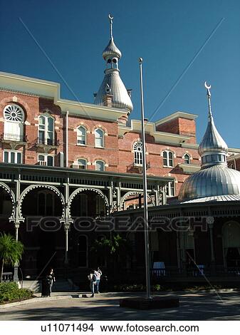Picture -  Tampa, FL, Florida, Tampa Bay, Tampa Bay Hotel, Henry B. Plant Museum, Moorish Revival-style buildings, University of Tampa. Fotosearch