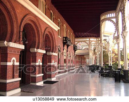 Tampa, FL, Florida, Tampa Bay, Tampa Bay Hotel, Henry B. Plant Museum, Moorish Revival-style buildings, University of Tampa, front porch View Large Photo Image Stock Photo - Tampa, FL, Florida, Tampa Bay, Tampa Bay Hotel, Henry B. Plant Museum, Moorish Revival-style buildings, University of Tampa, front porch. Fotosearch