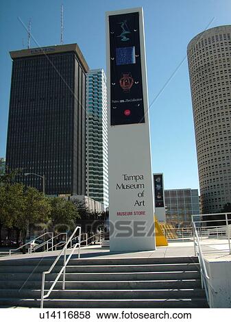 Stock Photo -  Tampa, FL, Florida, Tampa Bay, Tampa Museum of Art, downtown. Fotosearch