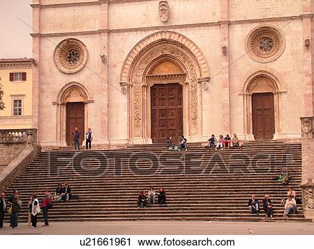 Todi, Umbria, Italy, Europe, Cathedral in the Piazza del Popolo in the medieval hilltop town of Todi. View Large Photo Image Stock Image - Todi, Umbria, Italy, Europe, Cathedral in the Piazza del Popolo in the medieval hilltop town of Todi.. Fotosearch