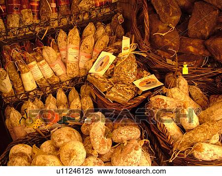 Tuscany, Italy, Arezzo, Toscana, Europe, Italian salami for sale in the local store in the town of Arezzo. View Large Photo Image Stock Photography - Tuscany, Italy, Arezzo, Toscana, Europe, Italian salami for sale in the local store in the town of Arezzo.. Fotosearch