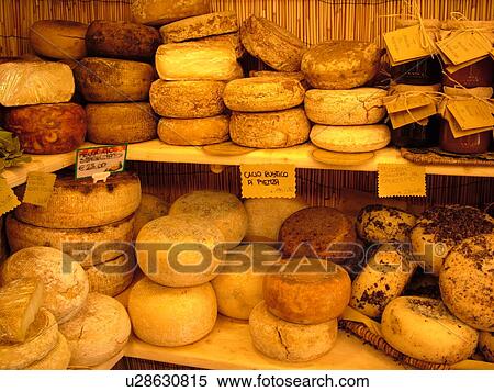 Tuscany, Italy, Arezzo, Toscana, Europe, Italian cheeses for sale in the local store in the town of Arezzo. View Large Photo Image Stock Photography - Tuscany, Italy, Arezzo, Toscana, Europe, Italian cheeses for sale in the local store in the town of Arezzo.. Fotosearch