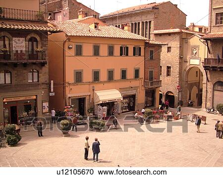 Tuscany, Italy, Cortona, Toscana, Europe, Piazza Signorelli in the hill town Cortona. View Large Photo Image Stock Image - Tuscany, Italy, Cortona, Toscana, Europe, Piazza Signorelli in the hill town Cortona.. Fotosearch