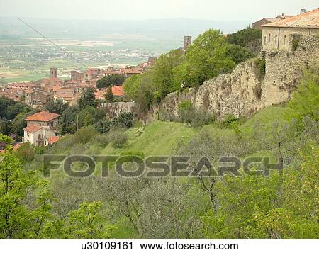 Tuscany, Italy, Cortona, Toscana, Europe, Scenic view of the hillside town of Cortona. View Large Photo Image Stock Image - Tuscany, Italy, Cortona, Toscana, Europe, Scenic view of the hillside town of Cortona.. Fotosearch