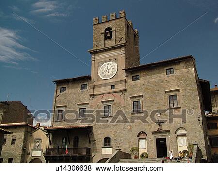 Tuscany, Italy, Cortona, Toscana, Europe, Palazzo Comunale in the hill town Cortona. View Large Photo Image Stock Photo - Tuscany, Italy, Cortona, Toscana, Europe, Palazzo Comunale in the hill town Cortona.. Fotosearch