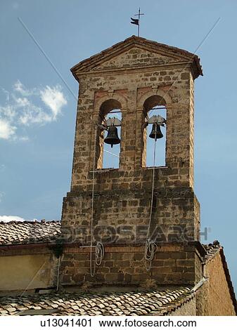 Tuscany, Italy, Montalcino, Toscana, Europe, Bell tower of an old church in the medieval hilltown of Montalcino. View Large Photo Image Stock Image - Tuscany, Italy, Montalcino, Toscana, Europe, Bell tower of an old church in the medieval hilltown of Montalcino.. Fotosearch