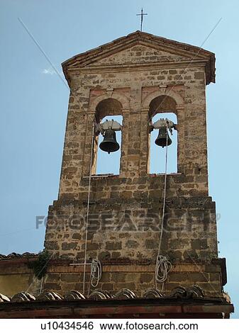 Tuscany, Italy, Montalcino, Toscana, Europe, Bell tower of an old church in the medieval hilltown of Montalcino. View Large Photo Image Stock Photograph - Tuscany, Italy, Montalcino, Toscana, Europe, Bell tower of an old church in the medieval hilltown of Montalcino.. Fotosearch