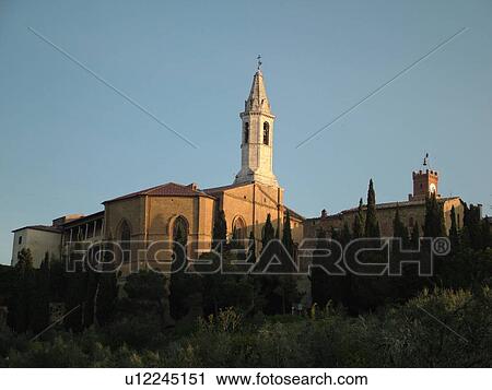 Tuscany, Italy, Pienza, Toscana, Europe, Scenic view of the Renaissance hilltop town of Pienza. View Large Photo Image Stock Image - Tuscany, Italy, Pienza, Toscana, Europe, Scenic view of the Renaissance hilltop town of Pienza.. Fotosearch