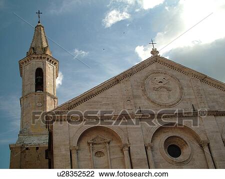 Tuscany, Italy, Pienza, Toscana, Europe, Duomo in the Renaissance hilltop town of Pienza. View Large Photo Image Stock Image - Tuscany, Italy, Pienza, Toscana, Europe, Duomo in the Renaissance hilltop town of Pienza.. Fotosearch