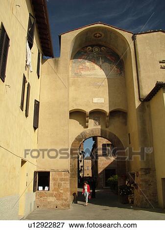 Tuscany, Italy, Pienza, Toscana, Europe, Entrance gate to the Renaissance hilltop town of Pienza. View Large Photo Image Stock Photo - Tuscany, Italy, Pienza, Toscana, Europe, Entrance gate to the Renaissance hilltop town of Pienza.. Fotosearch