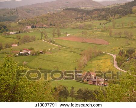 Tuscany, Italy, Poppi, Toscana, Europe, Scenic view of the Casentino hill region from the town of Poppi. View Large Photo Image Stock Image -  Tuscany, Italy, Poppi, Toscana, Europe, Scenic view of the Casentino hill region from the town of Poppi.. Fotosearch