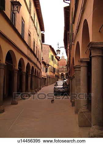 Tuscany, Italy, Poppi, Toscana, Europe, Arcades line the main street of downtown Poppi in the Casentino hill region. View Large Photo Image Stock Photography - Tuscany, Italy, Poppi, Toscana, Europe, Arcades line the main street of downtown Poppi in the Casentino hill region.. Fotosearch