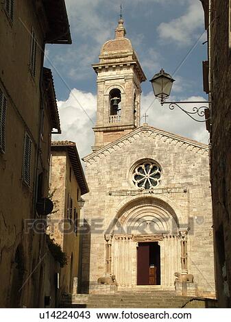 Tuscany, Italy, San Quirico d'Orcia, Toscana, Europe, 12th-century Romanesque Collegiata in the small town of San Quirico d'Orcia. View Large Photo Image Stock Image - Tuscany, Italy, San Quirico d'Orcia, Toscana, Europe, 12th-century Romanesque Collegiata in the small town of San Quirico d'Orcia.. Fotosearch
