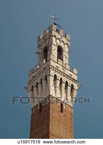 Tuscany, Italy, Siena, Toscana, Europe, The Torre del Mangia in the city of Siena. View Large Photo Image Stock Photograph - Tuscany, Italy, Siena, Toscana, Europe, The Torre del Mangia in the city of Siena.. Fotosearch