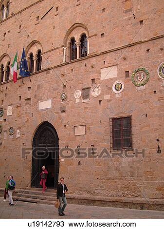 Tuscany, Italy, Volterra, Toscana, Europe, Palazzo dei Priori in the medieval hill town of Volterra. View Large Photo Image Stock Image - Tuscany, Italy, Volterra, Toscana, Europe, Palazzo dei Priori in the medieval hill town of Volterra.. Fotosearch