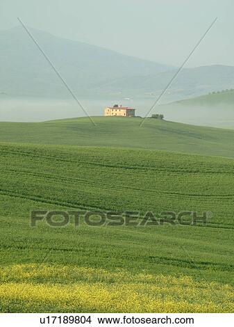 Tuscany, Toscana, Italy, Pienza, Europe, Scenic view of a Tuscan home and the countryside of Tuscany in the fog in Pienza. View Large Photo Image Picture - Tuscany, Toscana, Italy, Pienza, Europe, Scenic view of a Tuscan home and the countryside of Tuscany in the fog in Pienza.. Fotosearch