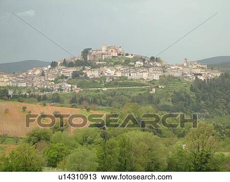 Umbria, Italy, Amelia, Europe, Scenic view of the medieval walled town of Amelia. View Large Photo Image Stock Image - Umbria, Italy, Amelia, Europe, Scenic view of the medieval walled town of Amelia.. Fotosearch