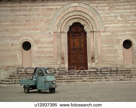 Umbria, Italy, Foligno, Europe, Wooden doorway to the 12th-century Cathedral in the Piazza della Republlica in the medieval town of Foligno. View Large Photo Image Stock Photography - Umbria, Italy, Foligno, Europe, Wooden doorway to the 12th-century Cathedral in the Piazza della Republlica in the medieval town of Foligno.. Fotosearch