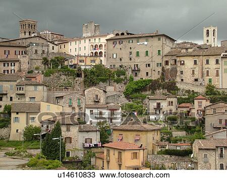 Umbria, Italy, Narni, Europe, Scenic view of the medieval walled hill town of Narni. View Large Photo Image Stock Image - Umbria, Italy, Narni, Europe, Scenic view of the medieval walled hill town of Narni.. Fotosearch