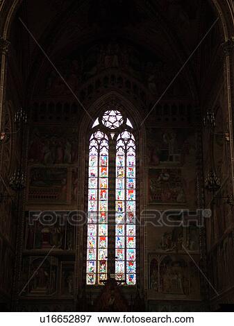 Umbria, Italy, Orvieto, Europe, Stained glass window inside The Cathedral in the medieval town of Orvieto. View Large Photo Image Stock Photo - Umbria, Italy, Orvieto, Europe, Stained glass window inside The Cathedral in the medieval town of Orvieto.. Fotosearch