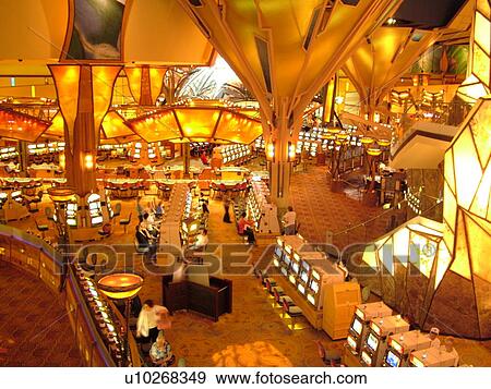 Stock Photo -  Uncasville, CT, Connecticut, Mohegan Sun Casino, Casino of the Sky, interior. Fotosearch