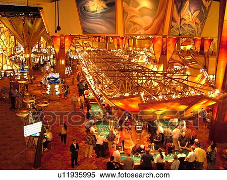 Stock Photography -  Uncasville, CT, Connecticut, Mohegan Sun Casino, Casino of the Sky, interior. Fotosearch