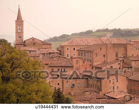 Urbino, Marche, Italy, Europe, Scenic view of the medieval hill town of Urbino. View Large Photo Image Stock Image - Urbino, Marche, Italy, Europe, Scenic view of the medieval hill town of Urbino.. Fotosearch