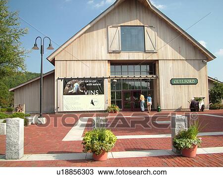 Stock Image -  VT, Vermont, Welcome Center, . Fotosearch