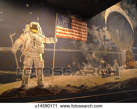 Washington, DC, District of Columbia, D. C National Air and Space Museum of the Smithsonian Institute, interior, mural astronaut landing on the moon View Large Photo Image Stock Image - Washington, DC, District of Columbia, D. C National Air and Space Museum of the Smithsonian Institute, interior, mural astronaut landing on the moon. Fotosearch