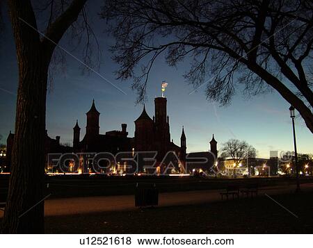 Washington, DC, District of Columbia, D. C Smithsonian Institute buildings, The Castle, National Mall, evening View Large Photo Image Stock Photo - Washington, DC, District of Columbia, D. C Smithsonian Institute buildings, The Castle, National Mall, evening. Fotosearch