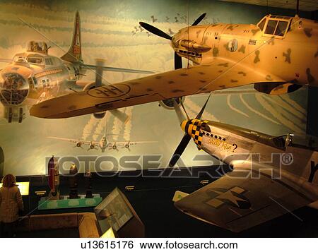 Stock Photograph -  Washington, DC, District of Columbia, D. C National Air and Space Museum of the Smithsonian Institute, interior, Milestones of Flight. Fotosearch