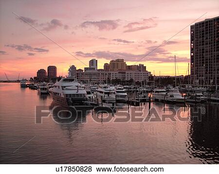West Palm Beach, FL, Florida, Lake Worth, skyline, marina, sunset View Large Photo Image Stock Photo - West Palm Beach, FL, Florida, Lake Worth, skyline, marina, sunset. Fotosearch