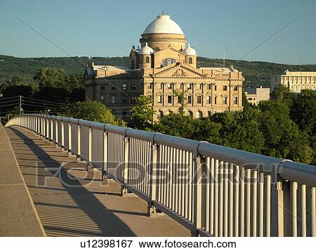 Stock Photo -  Wilkes-Barre, PA, Pennsylvania, Luzerne County Courthouse, Wilkes-Barre River Common. Fotosearch