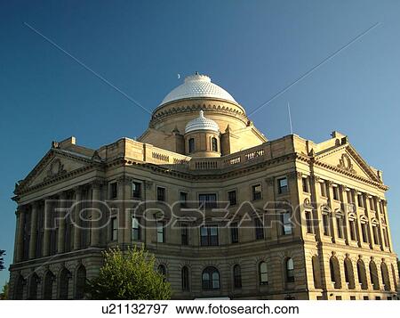 Stock Photo -  Wilkes-Barre, PA, Pennsylvania, Luzerne County Courthouse, Wilkes-Barre River Common. Fotosearch