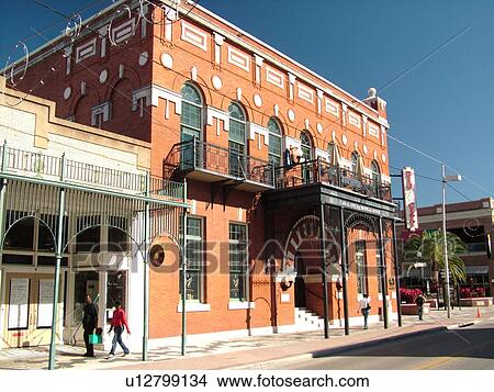 Ybor City, FL, Florida, Tampa, Tampa Bay, Historic Downtown View Large Photo Image Picture - Ybor City, FL, Florida, Tampa, Tampa Bay, Historic Downtown. Fotosearch