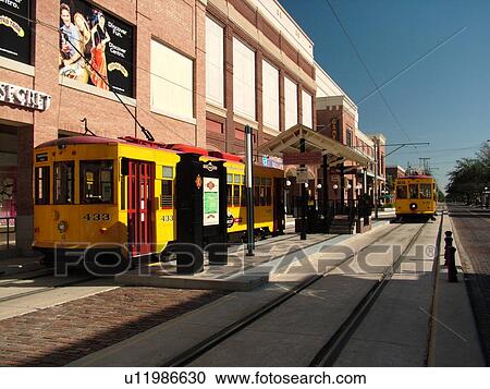 Ybor City, FL, Florida, Tampa, Tampa Bay, Hillsborough Area Regional Transit, Tampa Bay Streetcar System, Teco Line, yellow streetcar View Large Photo Image Stock Image - Ybor City, FL, Florida, Tampa, Tampa Bay, Hillsborough Area Regional Transit, Tampa Bay Streetcar System, Teco Line, yellow streetcar. Fotosearch