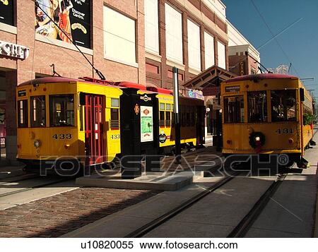 Ybor City, FL, Florida, Tampa, Tampa Bay, Hillsborough Area Regional Transit, Tampa Bay Streetcar System, Teco Line, yellow streetcar View Large Photo Image Stock Photography - Ybor City, FL, Florida, Tampa, Tampa Bay, Hillsborough Area Regional Transit, Tampa Bay Streetcar System, Teco Line, yellow streetcar. Fotosearch