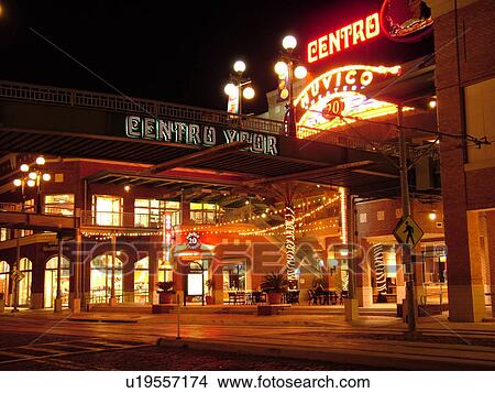 Ybor City, Tampa, FL, Florida, Tampa Bay, Historic Ybor City, Centro Ybor, evening View Large Photo Image Picture - Ybor City, Tampa, FL, Florida, Tampa Bay, Historic Ybor City, Centro Ybor, evening. Fotosearch