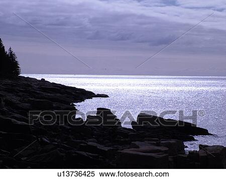 Acadia National Park, ME, Maine, Mount Desert Island, Atlantic Ocean, Frenchman Bay, Schoodic Peninsula View Large Photo Image Stock Photography - Acadia National Park, ME, Maine, Mount Desert Island, Atlantic Ocean, Frenchman Bay, Schoodic Peninsula. Fotosearch