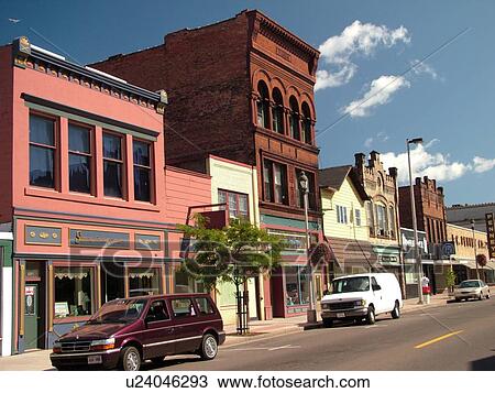 Stock Image -  Ashland, WI, Wisconsin, Downtown. Fotosearch