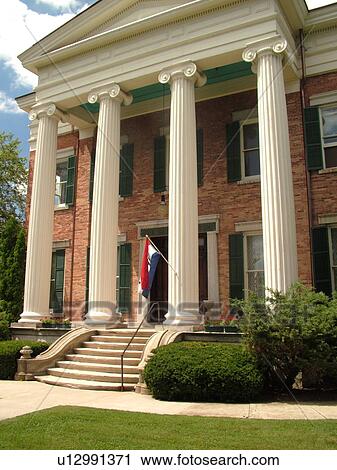 Stock Image -  Auburn, NY, New York, Finger Lakes Region, The Cayuga Museum/Case Research Lab Museum, The Case Research Laboratory. Fotosearch