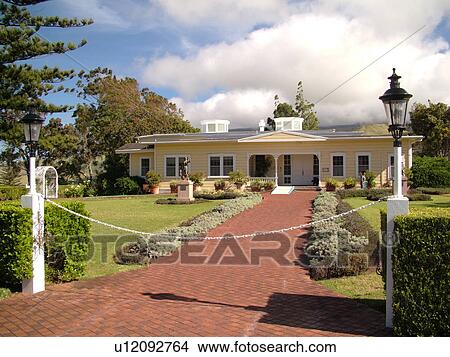 Big Island, Island of Hawaii, HI, Hawaii, Northern Hawaii, Waimea, Puopelu, Historic Parker Ranch Home View Large Photo Image Picture - Big Island, Island of Hawaii, HI, Hawaii, Northern Hawaii, Waimea, Puopelu, Historic Parker Ranch Home . Fotosearch