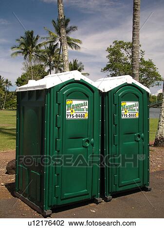 Big Island, Island of Hawaii, HI, Hawaii, Hilo, Port-o-lets, outhouses View Large Photo Image Stock Image - Big Island, Island of Hawaii, HI, Hawaii, Hilo, Port-o-lets, outhouses. Fotosearch