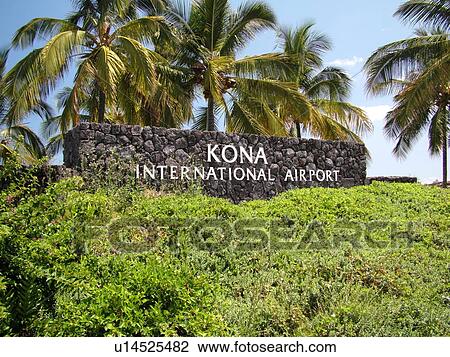 Big Island, Island of Hawaii, HI, Hawaii, Kona International Airport at Keahole, entrance sign View Large Photo Image Stock Image - Big Island, Island of Hawaii, HI, Hawaii, Kona International Airport at Keahole, entrance sign. Fotosearch