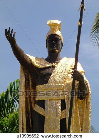 Big Island, Island of Hawaii, HI, Hawaii, Hilo, Kamehameha, The Great, Statue View Large Photo Image Stock Image - Big Island, Island of Hawaii, HI, Hawaii, Hilo, Kamehameha, The Great, Statue. Fotosearch