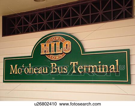 Big Island, Island of Hawaii, HI, Hawaii, Hilo, Historic Downtown Hilo, Mo'oheau Bus Terminal View Large Photo Image Stock Image - Big Island, Island of Hawaii, HI, Hawaii, Hilo, Historic Downtown Hilo, Mo'oheau Bus Terminal. Fotosearch