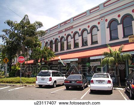 Big Island, Island of Hawaii, HI, Hawaii, Hilo, Historic Downtown Hilo, stores View Large Photo Image Stock Photo - Big Island, Island of Hawaii, HI, Hawaii, Hilo, Historic Downtown Hilo, stores. Fotosearch
