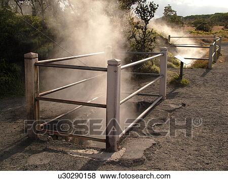 Big Island, Island of Hawaii, HI, Hawaii, Hawaii Volcanoes National Park, Kilauea Caldera, volcano, steam vents View Large Photo Image Stock Photo - Big Island, Island of Hawaii, HI, Hawaii, Hawaii Volcanoes National Park, Kilauea Caldera, volcano, steam vents. Fotosearch